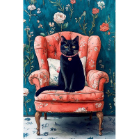 Открытка "Кошка" средний формат 183х121мм 0713.578