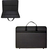 Папка А2 (65*46,5*3) "Художник" черная на молнии (65*46,5*3) м.027/1