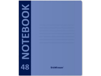 Тетрадь А5+ 48л клетка "Neon голубой" на скобе мягкая пластиковая обложка 46937