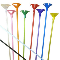 Палочка для шара 37см цвета ассорти, с зажимом