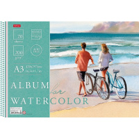 Альбом д/акварели А3 20л 200г/м2 "Романтика моря" спираль, жесткая подложка 20Аа3тВпс_24212