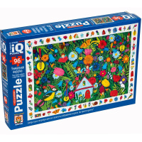 Пазлы 96 эл. "IQ Пазл с развивающей игрой. Домик в цветах" 6+978-5-8112-7220-4