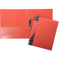 Папка на 2-х кольцах "Standard" А4 40мм пластик 0,70мм, красная 24AB4_00115/038505