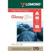 Фотобумага А6 50л 170г/м2 "Glossy" глянцевая односторонняя для струйной печати 0102150