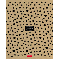 Тетрадь А5 96л клетка "В точку!" на скобе крафт 96Т5В1/057327