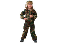 Карн.костюм Спецназ р.36 рост 140см (куртка с капюшоном, брюки, бандана) 5701-36