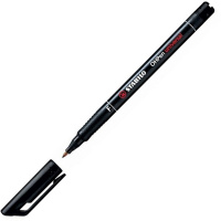 Маркер перманентный "OHpen universal" черный, пулевидный наконечник, толщина линии 0,7мм F 842/46