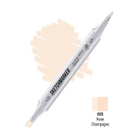 Маркер спиртовой двухсторонний "Sketchmarker" розовое шампанское SM-O25