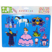 Трафарет фигурный "Принцесса 2" 27х19см HB-32/Y9310-19