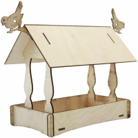 Заготовка для декорирования Кормушка для птиц №4, 20*14*24см,  фанера 3мм