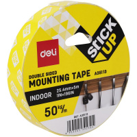 Двусторонняя клейкая лента 25,4мм х 5м на вспененной основе, белая EA35113