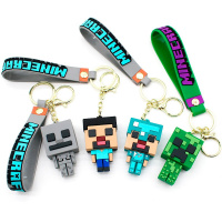 Брелок Герои Minecraft. Вид №1 6х3,5см с карабином, пвх/металл 4 вида M-2444