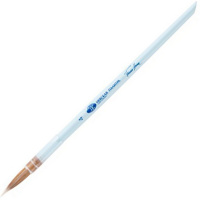 Кисть колонок/белая синтетика круглая №4 короткая ручка "Белые ночи" 239451709