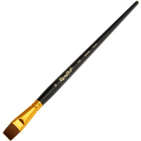 Кисть синтетика под колонок плоская №18 короткая ручка ЖS2-18,05Ж