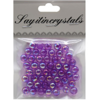 Набор бусин 10мм 13х10см фиолетовый Y9023-19
