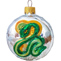 Шар 65мм "Змея-Медальон 1" в подарочной упаковке ФУ-782