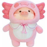 Поросенок в костюме 45см розовый FM6195