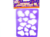 Трафарет д/тиснения "СЕРДЕЧКИ" A6 ПВХ арт.FD090038 C34991