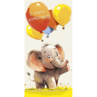 Конверт для денег "С Днем Рождения!" 167х83мм 0322.158