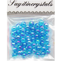 Набор бусин 10мм 13х10см голубой Y9023-19