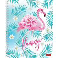 Тетрадь А5 96л клетка "Фламинго" на спирали 4 дизайна 057720