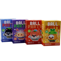 Конструктор 3D "Ball Party" количество деталей 186-218, 8х11х4см пластик, ассорти W2603/11315-24