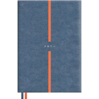 Ежедневник 2026 А5 "Escalada" 352стр., сизо-синий, искусственная кожа "Лезеретто" 70264