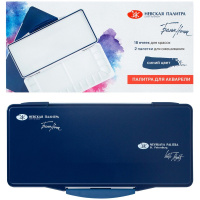 Палитра 27х12х2,5см прямоугольная 18 ячеек с крышкой, пластик 249411890