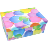 Коробка подарочная "Шары" 23х16х9см картон M10-35