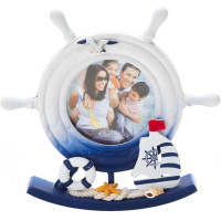 Рамка для фото 10х10см "Штурвал" дерево, Y5401-17