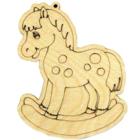 Подвеска "Пони" 9см фанера 3мм 660016
