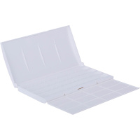 Коробка под акварель 24 и 36 цветов с палитрой пластик 2437