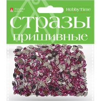 Стразы пришивные "Лодочка" 4х8мм 10цв 2-337/01