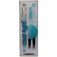 Ручка перьевая 0,38мм синяя, автомат, голубой корпус, 2 картриджа R27/11733-24