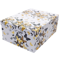 Коробка подарочная "Бабочки" 34х26х15см картон M10-73