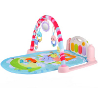 Коврик развивающий 47х36х9см розовый, текстиль/пластик (свет, звук) JB0333576