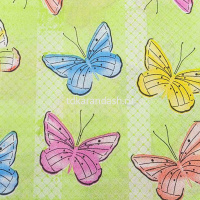 Набор салфеток для декупажа 33х33мм 20шт Бабочки Y6789-18