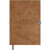Ежедневник 2026 А5 "Escalada" 352стр., бежевый, искусств.кожа "Тиволи Глосс", на резинке 70276