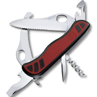 Нож перочинный 111мм "Dual Pro" 10 функций красный с черным, зазубренное лезвие 0.8371.MWC
