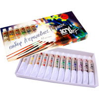 Краски акриловые 12 цветов 20мл "Акрил-Арт" 110209