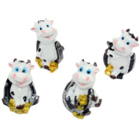 Статуэтка Бык на подкове с деньгами 3,8х2,5х2,5см 4 вида 20654