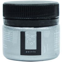Краска акриловая 20мл "Деколор" серебро 2603101