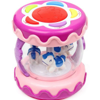 Музыкальная игрушка "Барабан" 10,5х10см пластик (звук) 1766146/HE0701