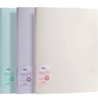 Папка 20 вкладышей "Colorful" А4 полипропилен 0,70мм, антистатичные вкладыши, 3 цвета EF918