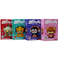 Конструктор 3D "Animals" количество деталей 124-150, 8х11х4см пластик, ассорти W1502/11314-24