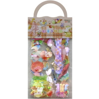 Наклейки "Ассорти" 7,5х12см 3 листа, ассорти Y10915-24