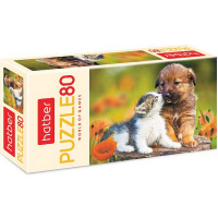 Пазлы 80 эл. "Пушистые друзья" 23х16,5см 80ПЗ5_25830/077036