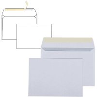 Конверт С6 (114*162мм) БЕЛЫЙ, силикон