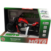 Мотоцикл 13,5х7х7см пластик (свет, звук) красный LT354103/LT353948