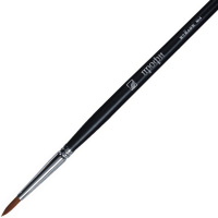 Кисть синтетика круглая №4 длинная ручка "Профи" 4607096501112